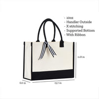 RodyThread Personalized Not My Problem Anymore Retired Est 2026 Canvas Tote Bag for Women Mom Coworker Retro Groovy Floral Funny Natural Cotton Canvas Black Trim Retirement Party Gifts Custom Name Beach Travel Shoulder Bag