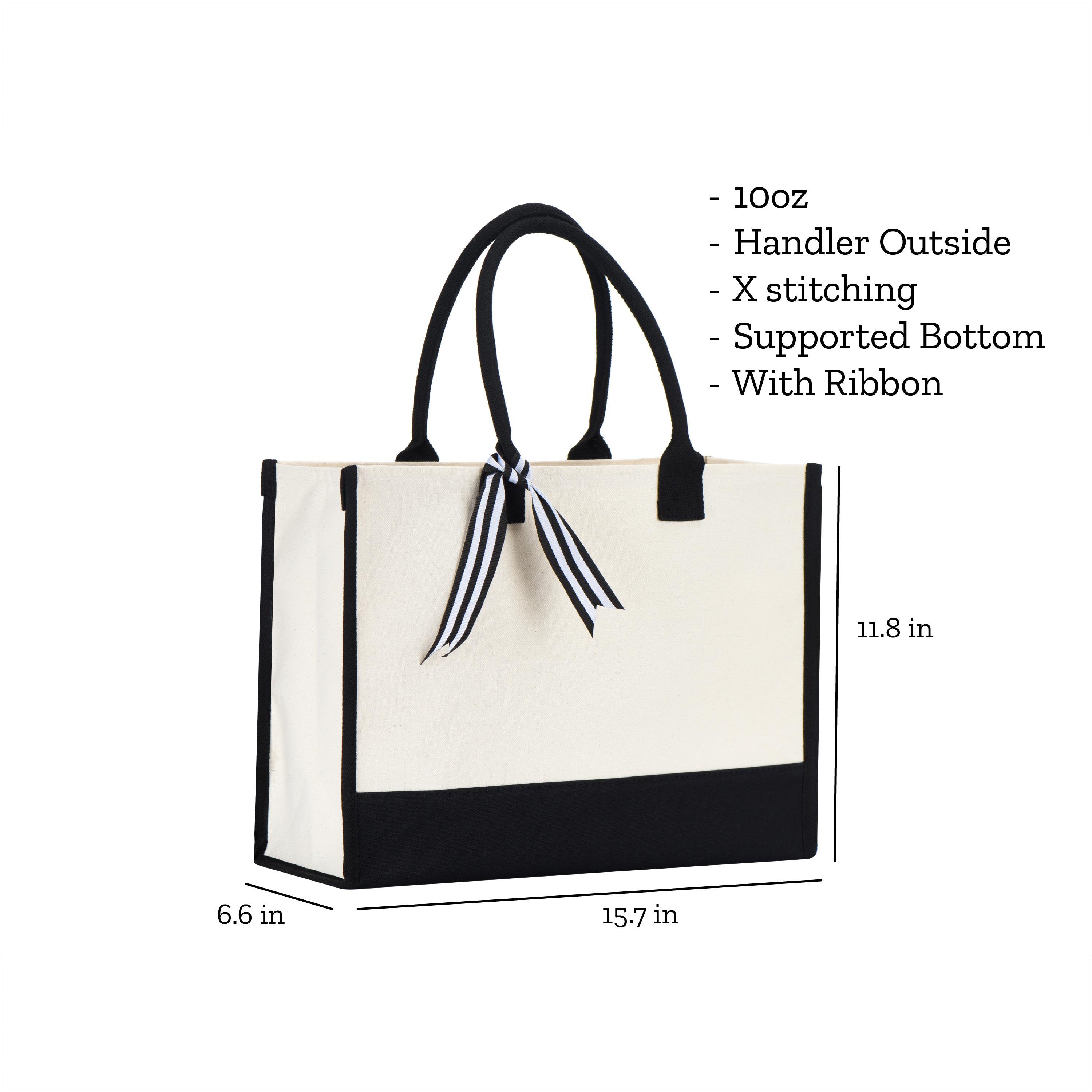 RodyThread Personalized Not My Problem Anymore Retired Est 2026 Canvas Tote Bag for Women Mom Coworker Retro Groovy Floral Funny Natural Cotton Canvas Black Trim Retirement Party Gifts Custom Name Beach Travel Shoulder Bag