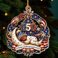 Close-up of 2026 Baby's 1st Christmas Ornament, Custom Name Personalized Newborn Keepsake Gift for New Mom Grand
