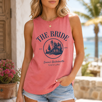 RodyThread Custom Cabin Bachelorette Party Tank Tops for Bride and Bridesmaids Vintage Rustic Outdoorsy Camp Crew Soft Cotton Lake Bachelorette Shirts Mountain Retreat Bridal Trip Matching Group Aesthetic Outfits