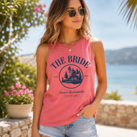 RodyThread Custom Cabin Bachelorette Party Tank Tops for Bride and Bridesmaids Vintage Rustic Outdoorsy Camp Crew Soft Cotton Lake Bachelorette Shirts Mountain Retreat Bridal Trip Matching Group Aesthetic Outfits
