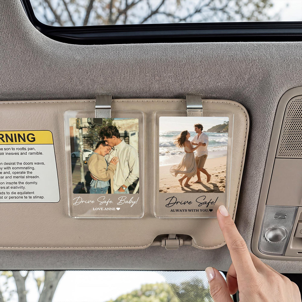 Personalized Custom Photo Car Sun Visor Clip