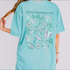 RodyThread Custom Seashell Bachelorette Party Oversized Doubled Size T-Shirt For Bridal Squad Coastal Chic Seafoam Green Cotton Graphic Tee Last Toast On The Coast Beach Bride Bridesmaid Favors Matching Group Outfits Seashells And Wedding Bells