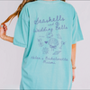 RodyThread Personalized Seashells and Wedding Bells Matching Graphic Oversized T-Shirt for Brides Bridesmaids Maid of Honor Coastal Preppy Coquette Aesthetic Cotton Girls Trip Matching Beach Bach Party Trip Last Toast On The Coast Location Vacation Tee