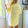 RodyThread Personalized Seashells and Wedding Bells Matching Graphic Oversized T-Shirt for Brides Bridesmaids Maid of Honor Coastal Preppy Coquette Aesthetic Cotton Girls Trip Matching Beach Bach Party Trip Last Toast On The Coast Location Vacation Tee