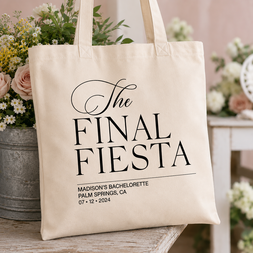 RodyThread Custom Bachelorette Bag Canvas Tote Bag for Bride and Bridesmaids Girls Trip Tropical Desert Party Palm Springs Aesthetic Natural Cotton Canvas Beach Tote Bach Club Custom Gifts for Her Hawaii Getaway Swag Bag Large Capacity Bridal Favors