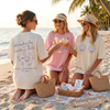 RodyThread Personalized Seashells and Wedding Bells Matching Graphic Oversized T-Shirt for Brides Bridesmaids Maid of Honor Coastal Preppy Coquette Aesthetic Cotton Girls Trip Matching Beach Bach Party Trip Last Toast On The Coast Location Vacation Tee