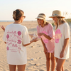 RodyThread Seashells And Wedding Bells Beachin Bachelorette Party T-Shirt For Brides And Bridesmaids Girl Trip Matching  Whimsical Coquette Coastal Preppy Pink Cotton Graphic Tee Bridal Shower Gift Summer Engagement Trip Coastal Wedding Bride