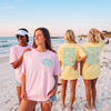 RodyThread Custom Seashell Bachelorette Party Oversized Doubled Size T-Shirt For Bridal Squad Coastal Chic Seafoam Green Cotton Graphic Tee Last Toast On The Coast Beach Bride Bridesmaid Favors Matching Group Outfits Seashells And Wedding Bells