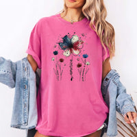 RodyThread USA 250th Anniversary Floral T-Shirt Vintage America 1776-2026 Graphic Tee Patriotic Red White Blue Flower Faith Freedom Pride Sage Green TShirt 4th of July Independence Day Semiquincentennial Women Men Aesthetic Cute Short Sleeve Top
