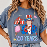 RodyThread Vintage Uncle Sam Patriotic 4th of July Graphic T-Shirt America 250 Years Semiquincentennial Independence Day Oversized Tee Cute USA Flag Star Retro Graphic Pink Shirt Women Top