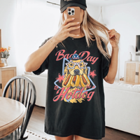 RodyThread Bad Day To Be A Hotdog Tshirt Funny Independence Day Shirt Golden Retriever 4th Of July Tee Cute 4th of July Dog Lover Gifts USA Patriotic Star Glasses Puppy Graphic T-Shirt Vintage Top for Women Men