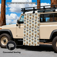 RodyThread Custom Pet Face Pattern Beach Towel For Dog Moms Preppy Aesthetic Sage Green Microfiber Personalized Puppy Portrait Pool Blanket Summer Vacation Essentials Funny Personalized Gift For Animal Lovers Custom Pet Patern Beach Towel