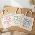RodyThread Coastal Cowgirl Bachelorette Canvas Tote Bag For Bridesmaids And Beach Bride Western Preppy Aesthetic Cream Blue Last Toast On The Coast Hangover Kit Gift Bag Custom Bridesmaid Favor Girls Trip Reusable Beach Tote