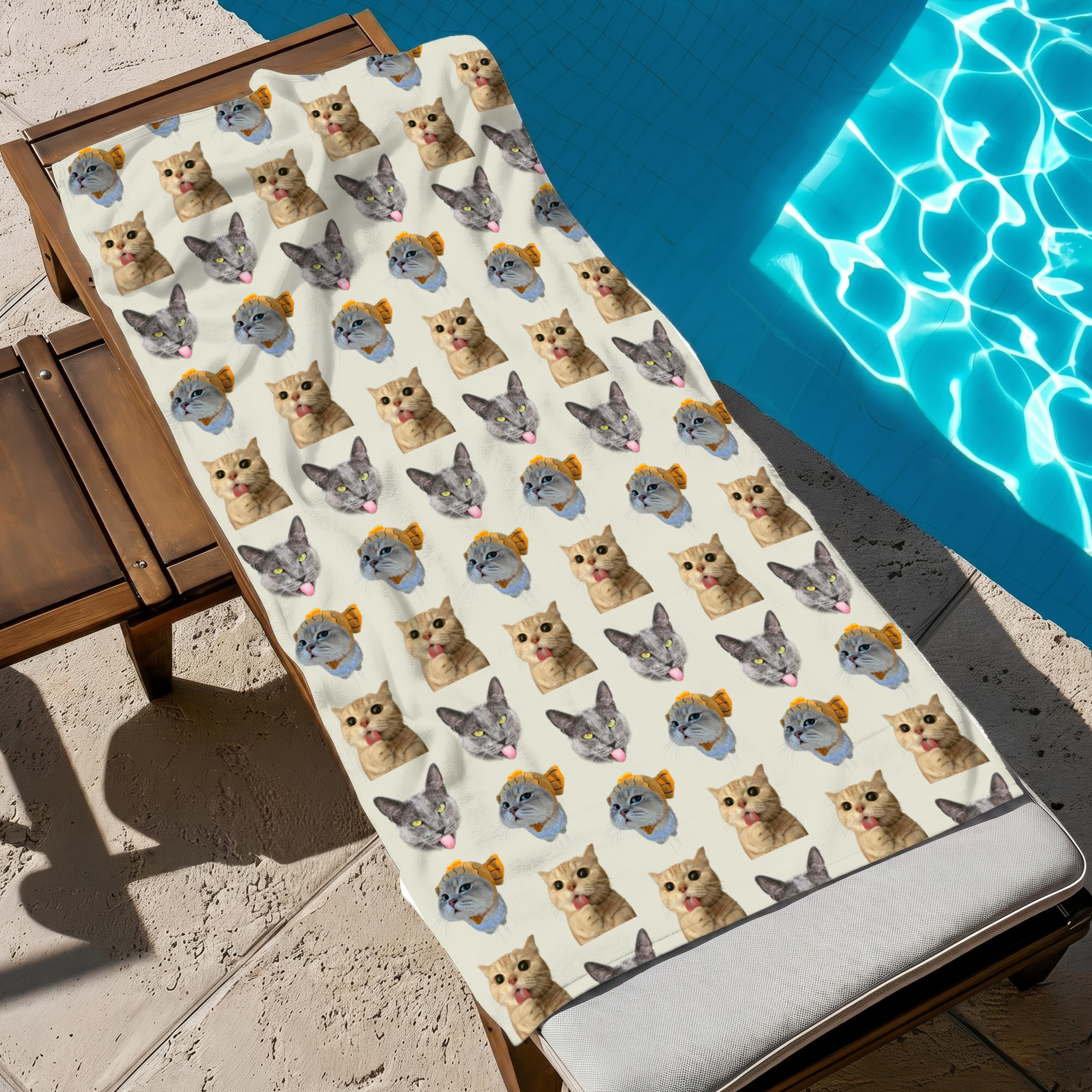 RodyThread Custom Pet Face Pattern Beach Towel For Dog Moms Preppy Aesthetic Sage Green Microfiber Personalized Puppy Portrait Pool Blanket Summer Vacation Essentials Funny Personalized Gift For Animal Lovers Custom Pet Patern Beach Towel