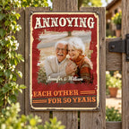 Annoying Each Other For 50 Years Sign Golden Wedding Anniversary Gift Funny Couple Decor