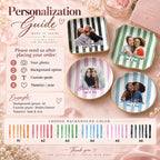 Besties Forever Trinket Dish Personalized Ceramic Jewelry Tray for BFF Friendship Gift