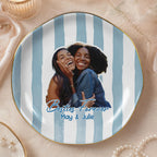 Besties Forever Trinket Dish Personalized Ceramic Jewelry Tray for BFF Friendship Gift