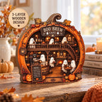 Close-up of Boo Brew Café Halloween Coffee Bar Decor Ornament Cute Ghost Pumpkin Fall Hanging Decoration