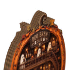 Boo Brew Café Halloween Coffee Bar Decor Ornament Cute Ghost Pumpkin Fall Hanging Decoration