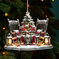 Close-up of Cardinal Christmas Memorial Ornament, Personalized Remembrance Rocking Chair Keepsake, Sympathy Bere for streetwear fans in Los Angeles