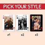 Custom Personalized Couple Photo Playing Card