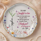 Daughter-in-Law Gift Trinket Dish Sentimental Mother in Law Quote Jewelry Tray