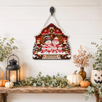 GRANDKIDS Melt Our Hearts Personalized Christmas Snowman Family Wall Sign Custom Name Grandparent Gi