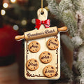 Grandma's Batch Ornament Custom Name Christmas Cookie Cutting Board Personalized Gift for Grandma