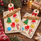 Grandma's Batch Personalized Christmas Ornament Custom Name Wooden Baking Gift