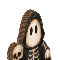 Close-up of Halloween Ghost Figurines Set Cute Spooky Costumed Ghost Figurine Tiered Tray Decor and Collectible  for streetwear fans in Los Angeles