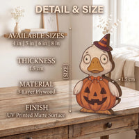 Customer in Los Angeles wearing Halloween Ghost Figurines Set Cute Spooky Costumed Ghost Figurine Tiered Tray Decor and Collectible 