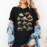 RodyThread Unbranded Fairytale Princess Crowns Signature Short Sleeve T-Shirt Graphic Tee For Women And Teens Coquette Whimsical Preppy Aesthetic Beige Cotton Blend Magical Vacation 2026 Besties Girls Trip Top Casual Loose Fit Summer Y2K Apparel