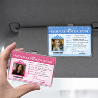 Rodyhread Custom Passenger Princess Car Visor Clip Luxury Photo Visor Clip Novelty Card Holder For Girlfriend Wife Her Pink Y2K Coquette Girly Meme Glitter Acrylic Metal Cute Passenger Seat Car Accessories Gag Gift From Husband Boyfriend