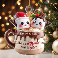 Close-up of Life is S'More fun with You Ornament — Ornament for streetwear fans in Los Angeles