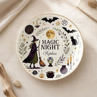 Magic Halloween Night Boo Trinket Dish Spooky Witchy Jewelry Tray Ring Dish Halloween Home Decor Gif on a hanger, ready to ship from Los Angeles