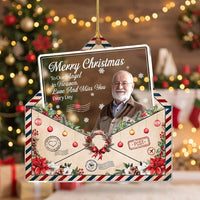 Merry Christmas To Our Angel In Heaven, Love And Miss You Every Day Acrylic Ornament — Acrylic Ornam available at our Los Angeles warehouse