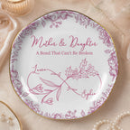 Mother Daughter Trinket Dish First My Daughter Forever My Friend Personalized Jewelry Holder Keepsak