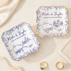 Close-up of Mother Daughter Trinket Dish First My Daughter Forever My Friend Personalized Jewelry Holder Keepsak