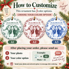 Close-up of No One Will Ever Be As Entertained By Us As Us Ornament, Best Friends Christmas Ceramic Keepsake Gif