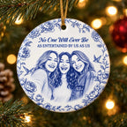No One Will Ever Be As Entertained By Us As Us Ornament, Best Friends Christmas Ceramic Keepsake Gif