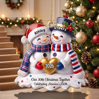Close-up of Our 30th Christmas Together Celebrating America's 250th Ornament — Ornament for streetwear fans in Los Angeles