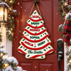 Personalized Family Christmas Tree Ornament Custom Name Holiday Keepsake Gift