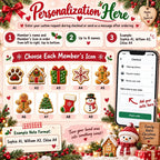 Close-up of Personalized Gingerbread Family Ornament Custom Christmas Keepsake Gift for Families