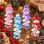 Personalized Snowman Ornament Custom Name Christmas Gift for Kids Family Holiday Tree Decoration