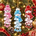 Personalized Snowman Ornament Custom Name Christmas Gift for Kids Family Holiday Tree Decoration