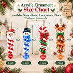 Close-up of Personalized Spiral Christmas Ornament Custom Name Family Holiday Gift