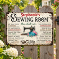Sewing Room Sign Thou Shalt Not Ask When It Will Be Finished Funny Craft Room Decor Wall Art