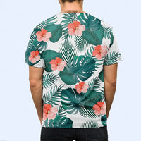 Custom Funny Hairy Chest Tropical T-Shirt Personalized Muscle Torso Fake Body Hawaiian Shirt Bachelor Party Gag Gift