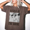 Sister of the Bride Custom Photo T-Shirt Personalized Bridal Party Wedding Weekend Tee